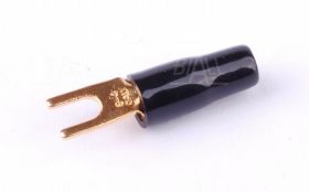 ZKW10-4.3BK Końcówka widełkowa złocona M4