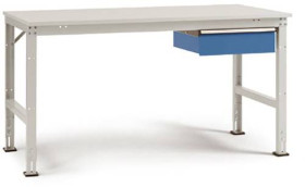 Manuflex AU5507.3003 Kompletny stół roboczy Grund UNIVERSAL Standard z płytą z tworzywa sztucznego, szer. X głęb. X wys.
