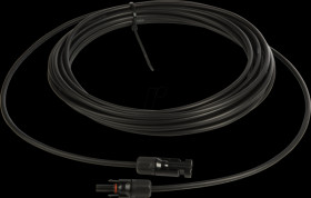 Solar cable - 6 mm², male to female 10 m, black