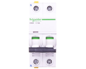 Wyłącznik nadprądowy 1P+N C 16A 10kA AC iC60H-C16-1N Acti9 A9F07616