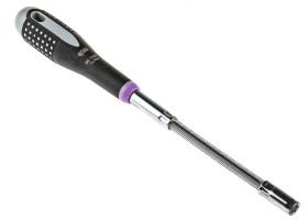 Wkrętak do nasadek, dł. ostrza: 150 mm, mat. łopatki: Stal stopowa, mat. uchwytu: Plastik, dł. całkowita: 272 mm,