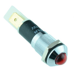 Red LED 12mm Metal Panel Indicator 12V
