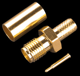 SMA reverse coupling, crimp for RG174/316