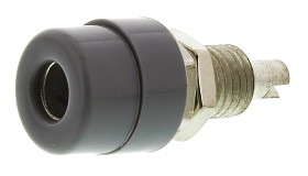 Gniazdo bananowe Żeński Połączenie lutowane typ Gniazdo bananowe Szary 32A Hirschmann Test & Measurement rozmiar 4 mm