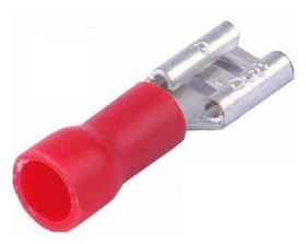 Konektor płaski 4.8mm żeński izolowany, 0.5mm, 0.5-1.5mm, SGE