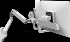 45-479-216 Ergotron HX dual monitor arm up to 42 inches - wall bracket, whi