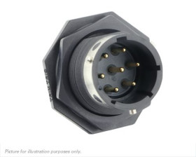 Złącze wielostykowe przemysłowe 7-pinowe, panelowe Souriau Sunbank by Eaton