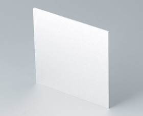 Front plate, aluminum, (W x H) 90.6 x 90.6 mm, gray, B6134111