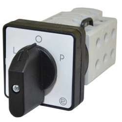 Łącznik krzywkowy pulpitowy z płytą czołową i tabliczką, uszczelniony, 63A, L-0-P, 3 fazy T0-Ł S63JDG9151 C6