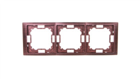 Simon Basic Neos Ramka Potrójna Mahoniowy Bmrc3/050