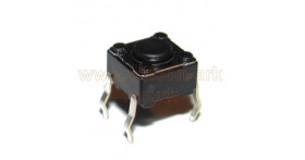 SPST Tactile PCB switch,black stem (SKHHAJA010) - ALPS
