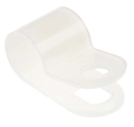 Zacisk typu P, Ø zew. 6.4mm, szer. 10mm, kolor: , kolor: Naturalny, materiał: Nylon