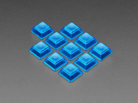 Translucent Blue DSA Keycaps for MX Compatible Switches (10 pack)