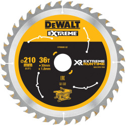 DEWALT DT99566-QZ FlexVolt XR Table Saw Blade 210 x 30mm x 36T