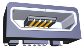 Złącze USB B Montaż powierzchniowy Żeński 2.0