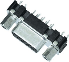 HARTING Złącze D-sub 25-pinowe Prosty 2.76 mm Pitch Otwór przelotowy Złoty Żeńskie Wkładki gwintowane UNC od 4 do 40
