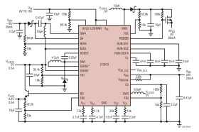2MHz High Current 5-Output Regulator for TFT-LCD Panels