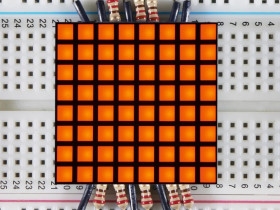 Adafruit 1.2" 8x8 Matrix Square Pixel - Amber