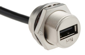 Kabel USB Złącze A USB A Złącze B USB A Przewód przedłużający USB USB 2.0 kolor: Czarny