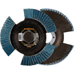 Rhodius 211306 VISION PRO Flap Disc 115mm 22.23mm Zirconia 5 Pieces Transparent