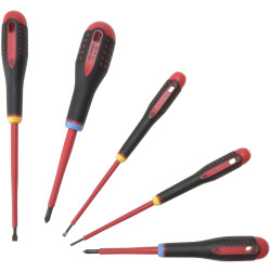 Bahco BE-9882S Insulated ERGO&#x2122; Screwdriver Set, 5 Piece SL/PH