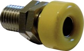 Gniazdo bananowe Schnepp BU 4000, izolowane, O 4 mm, 18.5 mm, 16 A, żółte