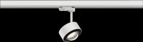 91389 ProRail3 rail spotlight Aldan, 539 lm, 8 W, 3000 K, dimmable, wh