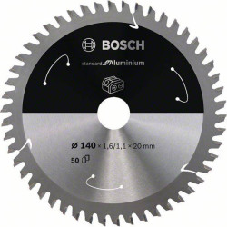 Bosch 2608837755 Circular Saw Blade 140x20mm 50 Teeth For Aluminium