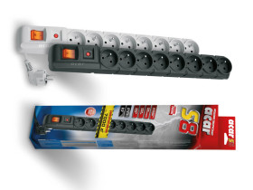 ACAR S8 3m Przedłużacz listwowy przeciwprzepięciowy czarny