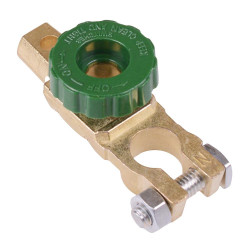 Green Battery Terminal Negative with Disconnect 125A