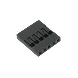 GNIAZDO BLS-05 1x5 PROSTE 2,54mm CZARNA 2,54mm do PINY BL-T
