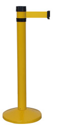 Słupek taśmy długość taśmy 4m Słupek odgradzający Żółty