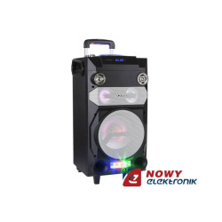 Kolumna aktywna QUER DJ RGB głośnikowa, funkcja nagrywania i karakoe