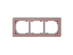 DECO Ramka 3 potrójna uniwersalna z tworzywa DECO Pastel Matt lawendowy 42DR-3 KARLIK