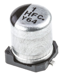 Kondensator 1μF 50V dc SMD Panasonic 4 (Dia.) x 5.4mm