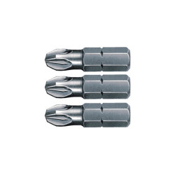 Wiha 07860 Pozidriv Bits PZ 2 Pack Of 3