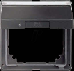 516614 Intermediate ring, hinged cover and label field, anthracite