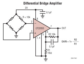 Precision, Rail-to-Rail, Zero-Drift, Resistor-Programmable Instrumentation Amplifier