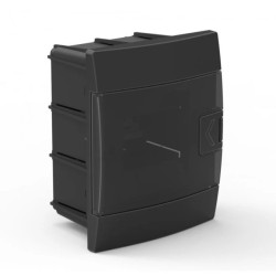 Rozdzielnica podtynkowa 4-modułowa 140x173x104mm czarna dymna 600.001.401 HOROZ ELECTRIC