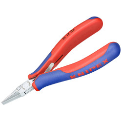 Knipex 35 12 115 SB Electronics Flat Jaw Pliers Multi-Component Grip 115mm