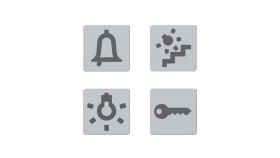 Piktogramy, Zestaw Soczewek Do Podświetlania Urządzeń Sterujących, Z Różnymi...