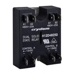 Sensata Crydom H12D4825D SSR Relay Dual Panel Mount 530VAC 25A IP00