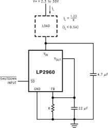 500-mA, 30-V, low-dropout voltage regulator with power good & enable
