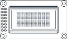 OLED-008N002A-RPP5N00000 8 x 2 Character OLED