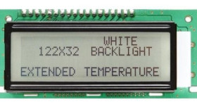 Wyśw LCD graficzny 122x32 80x36mm podświetlanie białe