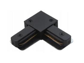 Łącznik Kątowy Czarny 1-fazowy do Szyn Oświetleniowych