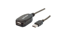 Kabel Przedłużacz Aktywny Usb 2.0 A-A M/F 10M Manhattan
