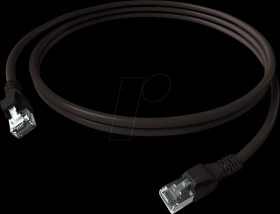 CPP1OSASAS0005 Cat.6a patch cable, DualBoot, PushPull, S/FTP, black, 0.5 m