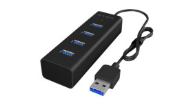Koncentrator USB 3.0 USB 3.0 IB-HUB1409-U3 USB 4 Magistrala USB USB A, ICY BOX
