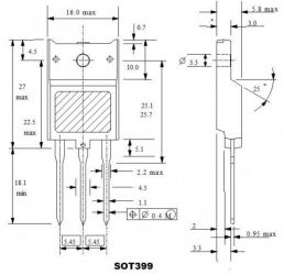 BU2508AX TRANZYSTOR SI-N 8A 45